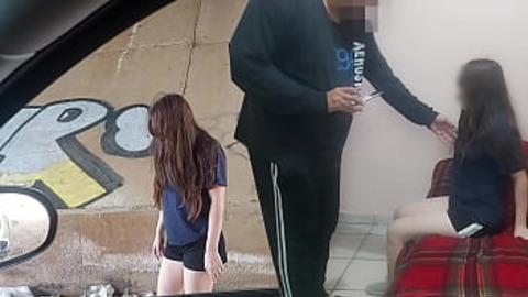 Raging pervert preys on 18-year-old junkie for nasty, unprotected, cash-encouraged tramp sex