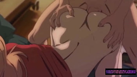 Dirty blonde babes get creampied hard and nasty in raunchy hentai sex escapades
