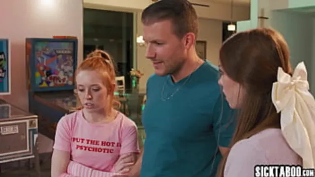 Petite redhead Madi Collins and hot perfect ass🍑 babe Myra Moans get fucked