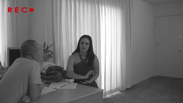 Teen brunette Charlotte Vale swallows huge cum load