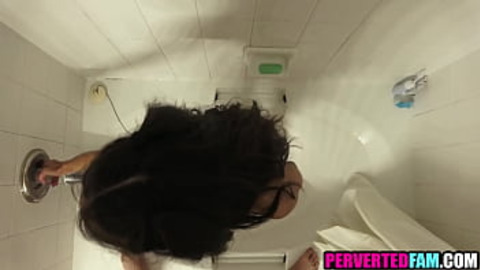 Stepsister bootyalyzed in the restroom