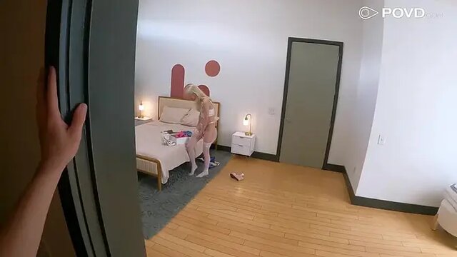 POVD New Cute Nanny Spreads Her Tight Vagina To Keep Her Job