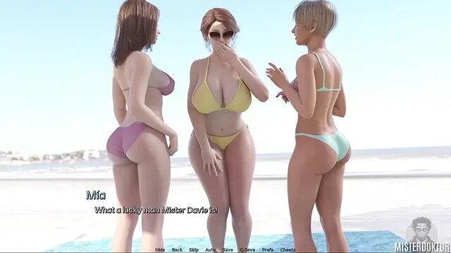 Slutty babe with big tits and ass rides cock in playful roleplay