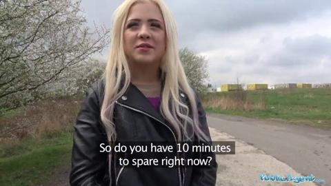 Raunchy Russian Teen Blonde Gets Ravaged in a Dirtiest Public Sex Frenzy