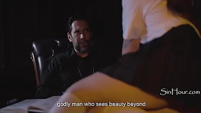 Young girl gets anal baptized by a taboo priest