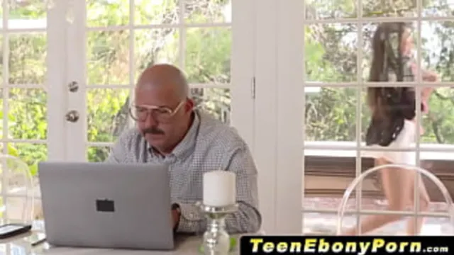 Black ebony teen Aaliyah Hadid gets brutally slammed and devoured by cum