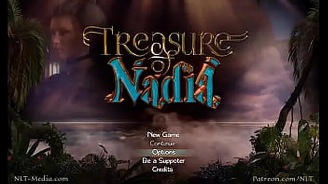 Busty MILF Nadia and her teen daughter in a treasure hunt