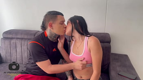 Surprised with sloppy blowjobs and birthday cumshots from my naughty😈 neighbor's dirty gift