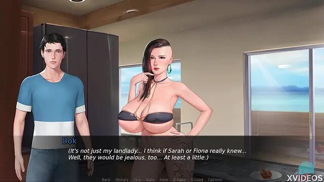 Sultry MILF and teen redhead kiss and play naughty games