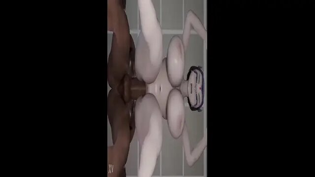 Teen enjoys huge BBC in her tight pussy from 3D hentai animation