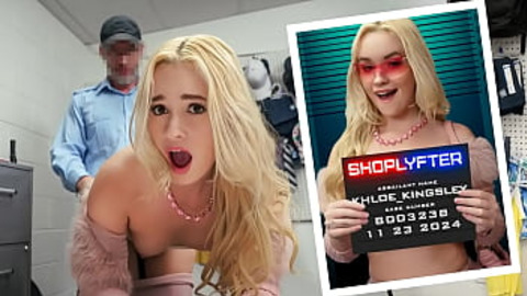 Raunchy Teen Tamed by Mean Mall Cop's Strict Punishment & Satisfying F**K Session
