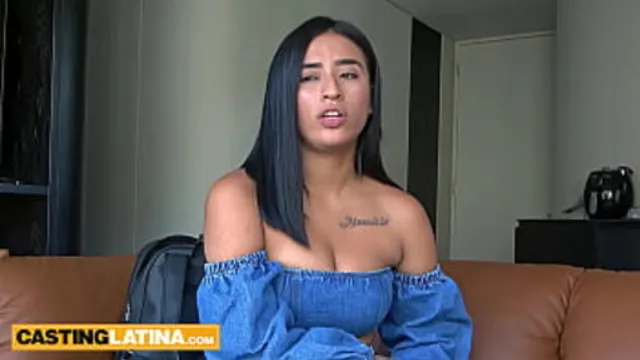 Latina big tits doggystyle action with white guy′s thick cock🌭 after casting