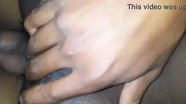 Teen black girl gets fucked hard in pussy and creampied