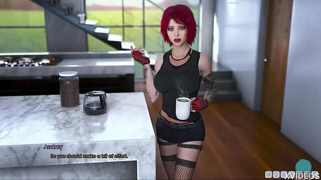 Slutty MILF with perfect tits plays roleplay game