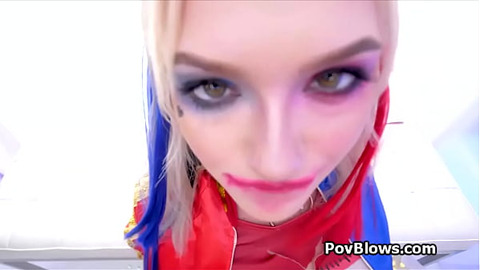 Cosplay Harley Quin Handjobbing Dick🌭 Freestyle