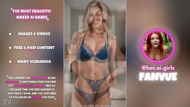 Blonde babes in blue lingerie - big tits and big butts