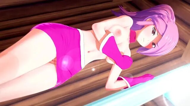 Pokemon Ranger's girlfriend Lavanahot gives a handjob and cowgirl ride