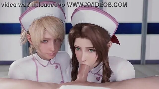Compilation of slutty Final Fantasy girls giving blowjobs