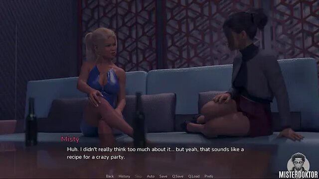 Teen brunette with perfect busty tits teases in roleplay