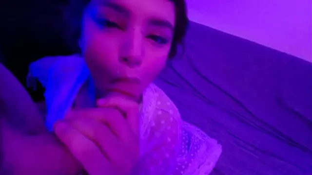 Cute alt teen pleasurees guy &mdash;  finishes with cum in mouth!