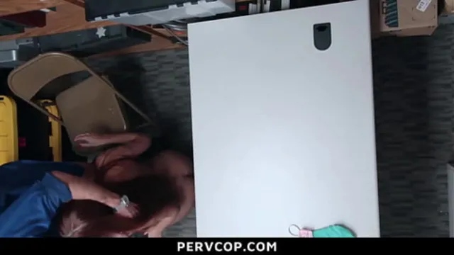 Caught Shoplifter from Czech Rep Keeps Cop Watching