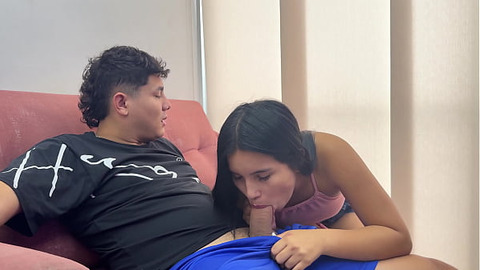 Shy stepsister pays for new phone with hard sex and cum on her big ass