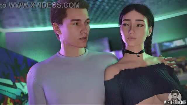 Teen slut takes deep dong in doggystyle fuck