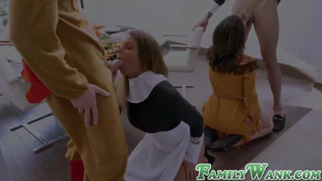 Twins dive into wild foursome action with hot &mdash;  eager girlfriend vibes