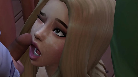 SIMS 4 Hot Teen Sucking Cocks at the local bar