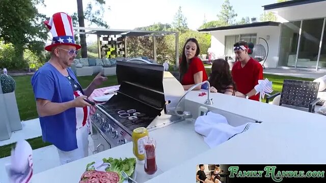 Busty MILF and Teen in Threesome Sex Fest