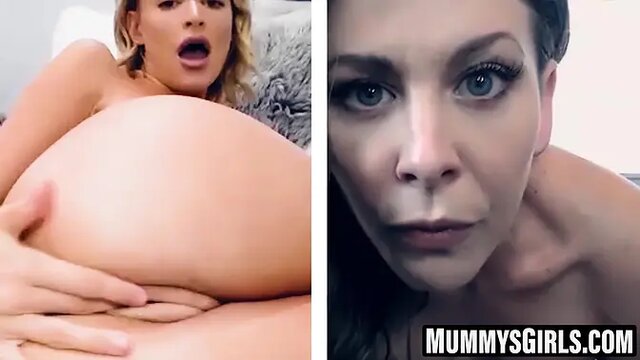 Devoted MILF Cherie DeVille wanks her girlfriend's pussy