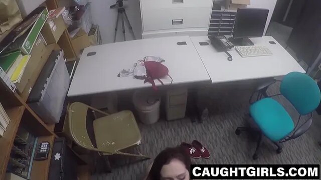 Teen beauty Lily Jordan receives caught stealing and punished with big cock