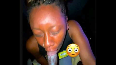 Teen neighbor secret blowjob