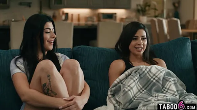 Tiny lesbian teen gets fingered by her sizzling roommate