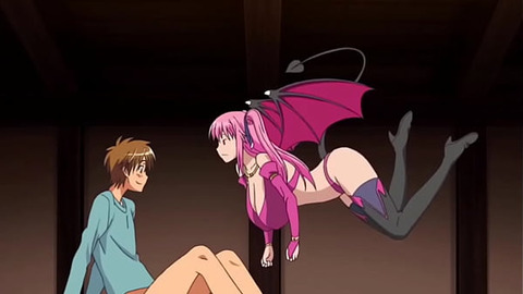 Hentai teen gets blowjob from hot vampire