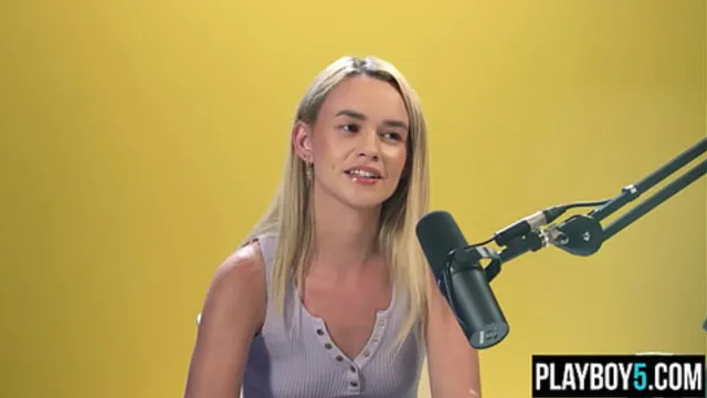 HOT teen Khloe Kingsley hairy pussy masturbation for Playboy