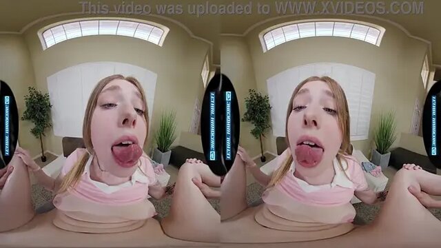 Redhead Lucy Foxx gets fucked doggystyle by her busty BFF's boyfriend