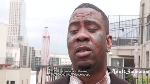 Ebony Stepdaughter Shows Her Gratitude With Her Mouth