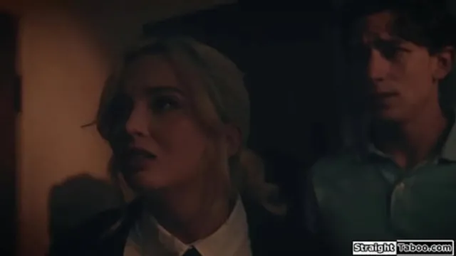 Teen gets double penetrated by her classmate and his boyfriend