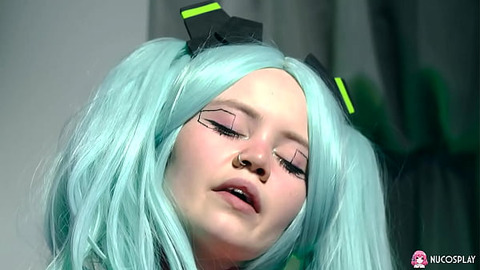 Sexy slutty teen Rebecca Nixon has fun with a sex toy 