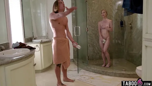 MILF stepmon Diana Grace catches teen boyfriend with a weird toy