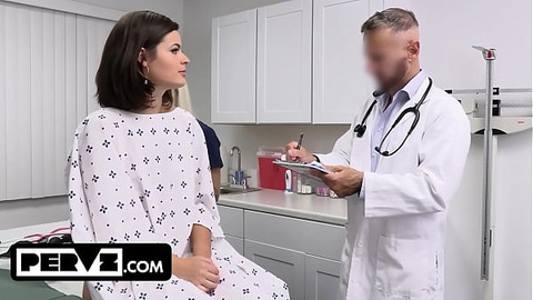 Naughty Teen Dharma Jones Rides the Doctor's Big —  Fat Dick to Cure Her Back Ache - Pervz