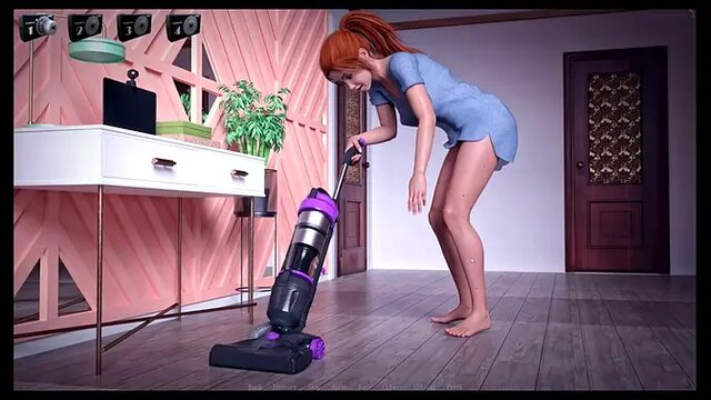 Redhead teen takes bound and toysed in solo lesbian scene