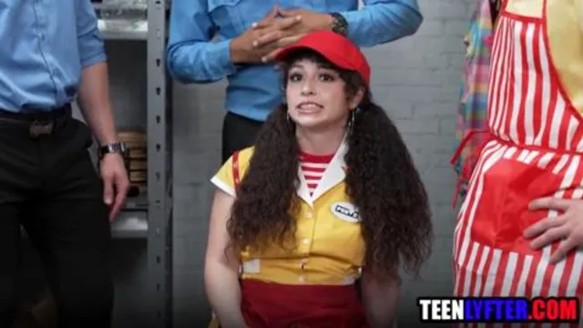 Young thieving employee gangbanged