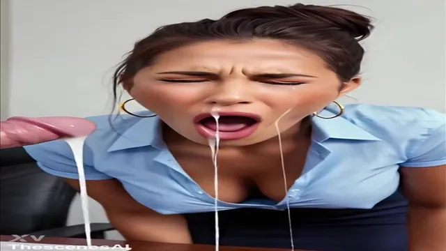 Ai Hot Latina Brunette Teen with Small Tits Deepthroat Blowjob Facial Cumshot