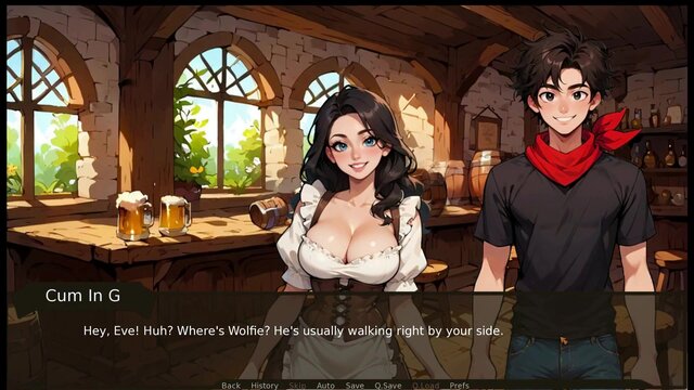 Nurse in cooking apron gets a surprise accidental boner from farmer