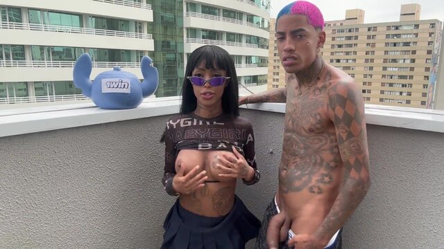 Amateur Youthful Brunette Pays a Seductive Visit to Tattooed Prisoner