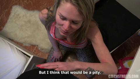 Snapchat slapper Martina serves Czech Streets 102 with a side of sloppy head and cum-guzzling