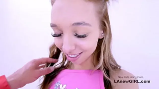 Sexy blonde teen gets brutally gangbanged at depraved audition