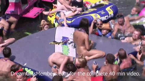 Slurping strangers indulge in pubic sex at Lake's decadent debauch